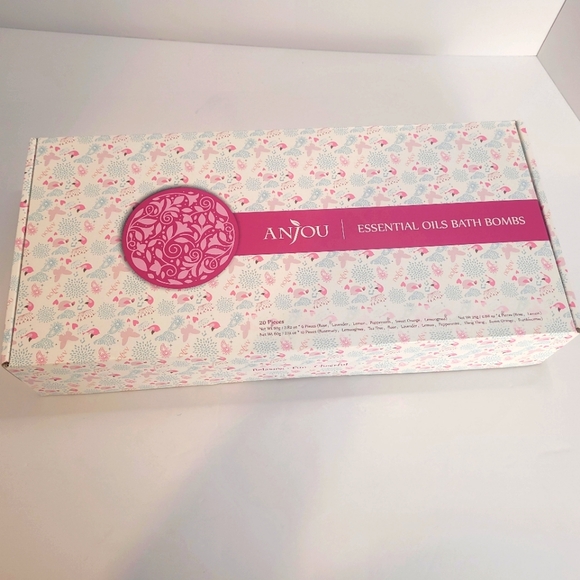 20 pcs Anjou Natural Bath Bombs SPA Essential Oils Relaxing Birthday Mother Gift - Picture 1 of 7